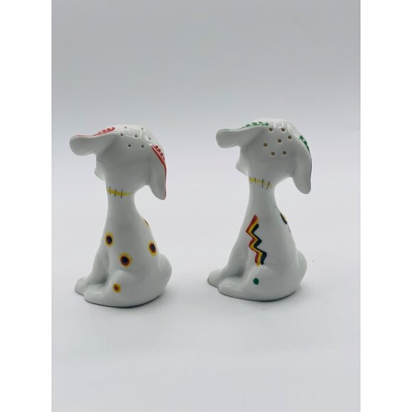 Salt & Pepper Dog Shakers Made in Japan Vintage - Picture 3 of 6